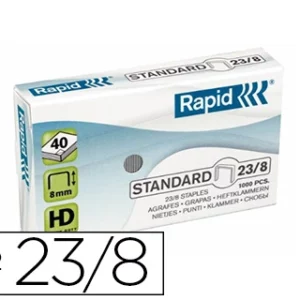 RAPID agrafes N°23/8 en boîte de 1000
