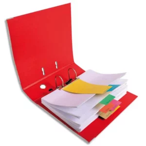 EXACOMPTA paquet de 100 intercalaire trapèze assortis .Perforation 2 trous