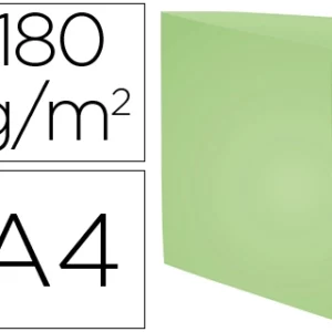 Chemise exacompta forever carte semi rigide recyclée 240x320mm 180g coloris vert lot 100 unités.