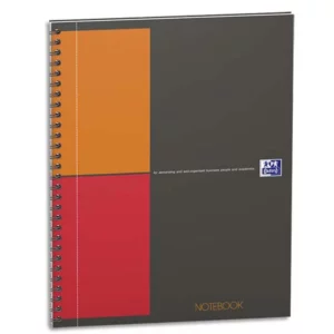 Cahier oxford notebook reliure intégrale b5 17,6x25cm 160 pages 80g quadrillage 5mm.