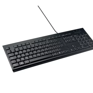 Clavier kensington filaire kb100 eq coloris noir.
