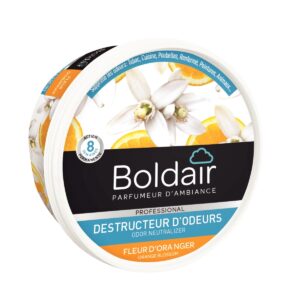 Boite gel destructeur d'odeurs BOLDAIR fleur d'oranger