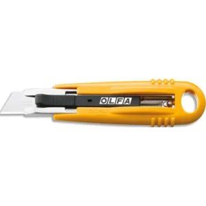 Cutter olfa sk4 green grand modèle corps abs lame trapézoïdale autorétractable réversible.