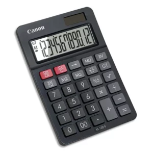 Calculatrice de bureau canon as-120 ii 12 chiffres.