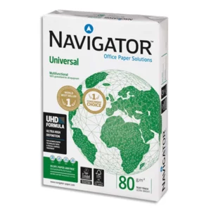 Papier navigator multifonction universal a4 80g blancheur 169 opacité 95 rigidité 120 qualité supérieure 500 feuilles.