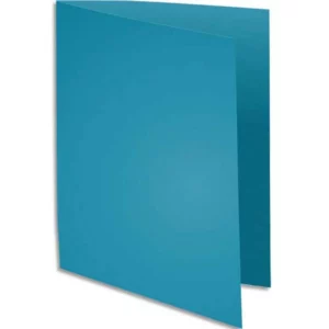 Chemise exacompta rock's 240x320mm 210g coloris bleu pack 100 unités.
