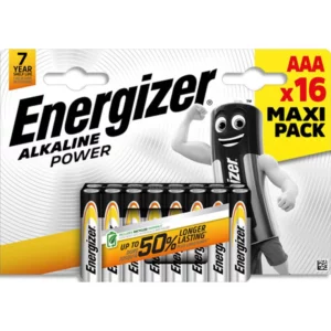 Pile energizer alcaline power i.C.E. Lr03 taille aaa blister 16