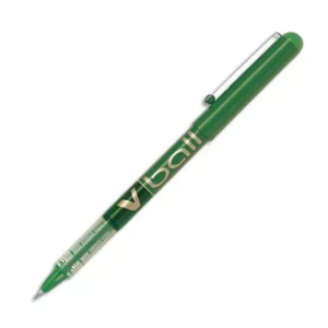 Roller pilot vball 7 écriture moyenne 0.5mm encre liquide niveau visible régulateur débit clip métal coloris vert.