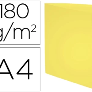 Chemise exacompta forever carte semi rigide recyclée 240x320mm 180g coloris jaune lot 100 unités
