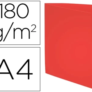 Chemise exacompta carte semi rigide forever recyclée 240x320mm 180g coloris rouge lot 100 unités.