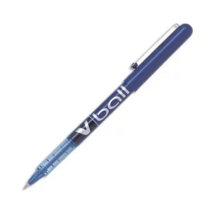 Roller pilot vball 5 écriture fine 0.3mm encre liquide niveau visible régulateur débit clip métal coloris bleu