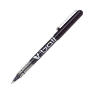 Roller pilot vball 5 écriture fine 0.3mm encre liquide niveau visible régulateur débit clip métal coloris noir