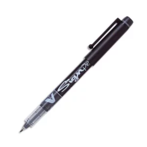 Stylo-feutre pilot v sign pen écriture moyenne 0.6mm pointe fibre polyester encre intense liquide niveau visible noir