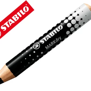Crayon marqueur stabilo markdry pour ecrire sur de tableau blanc coloris noir