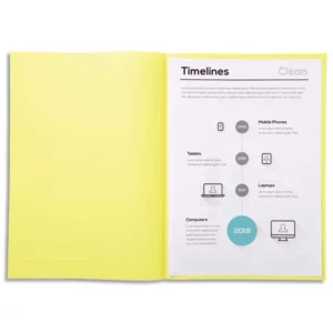 Sous-chemise exacompta super 220x310mm 60g coloris jaune pack 250 unités.