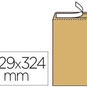 Pochette gpv kraft 120g c4 229x324mm soufflet 30mm anti-éclatement paquet 50 unités.
