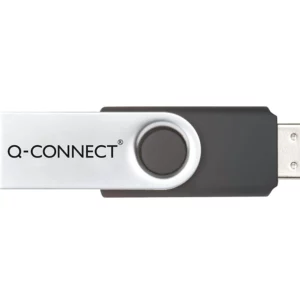 Clé usb q-connect 2.0 16gb vitesse lecture 18mb/s écriture 8mb/s capuchon rotatif.