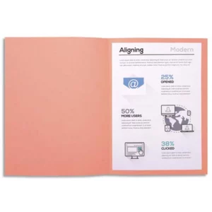 Chemise exacompta forever carte recyclée 220g a4 24x32cm coloris rose paquet 100 unités