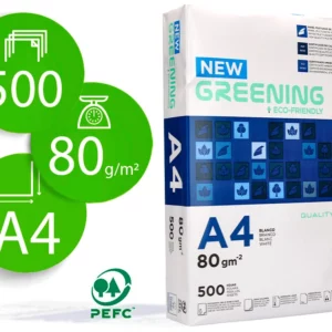 Papier multifonction greening a4 80g haute qualité pefc blancheur 146 opacité 92 rigidité 112 500f