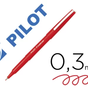 Stylo-feutre pilot fineliner écriture fine 0.3mm pointe polyacétate baguée encre liquide permet copies carbone rouge.