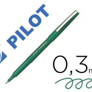 Stylo-feutre pilot fineliner écriture fine 0.3mm pointe polyacétate baguée encre liquide permet copies carbone vert.