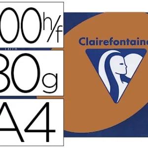 Papier couleur clairefontaine trophée multifonction a4 80g/m2 couleurs vives caramel paquet 500 feuilles.