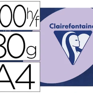 Papier couleur clairefontaine trophée multifonction a4 80g/m2 couleurs vives lilas paquet 500 feuilles.