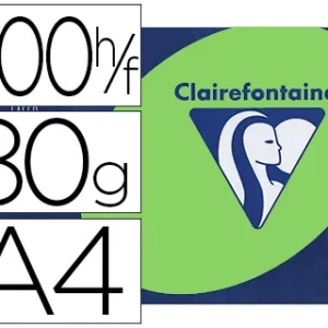 Papier couleur clairefontaine trophée multifonction a4 80g/m2 couleurs vives vert golf paquet 500 feuilles.